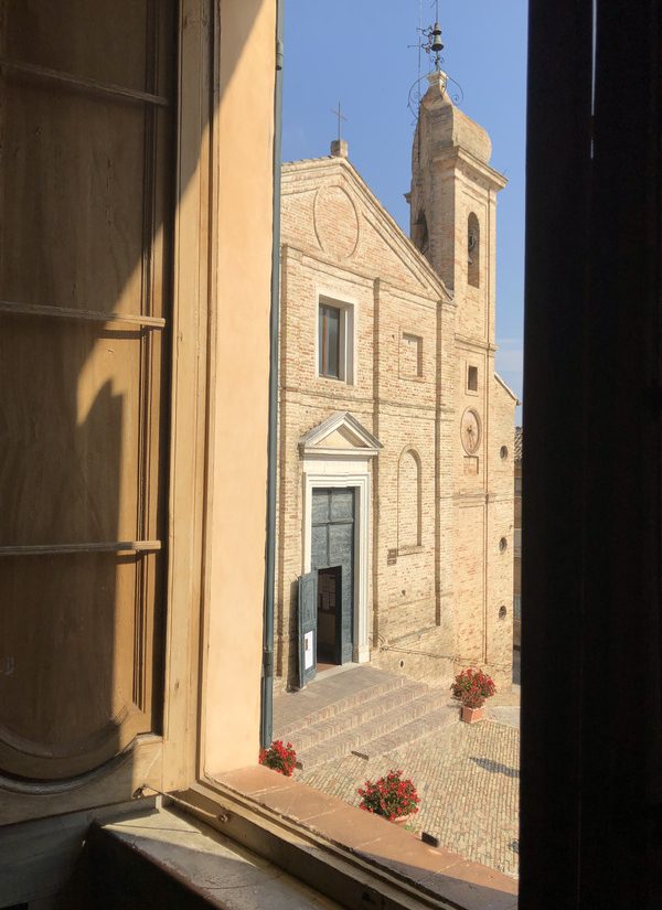Vista dalla finestra della chiesa di Santa Maria di Montemorello, Recanati