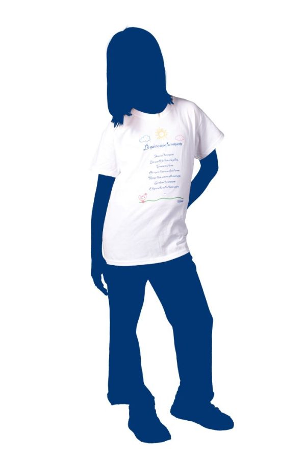 T-Shirt bianca baby La Quiete Dopo La Tempesta