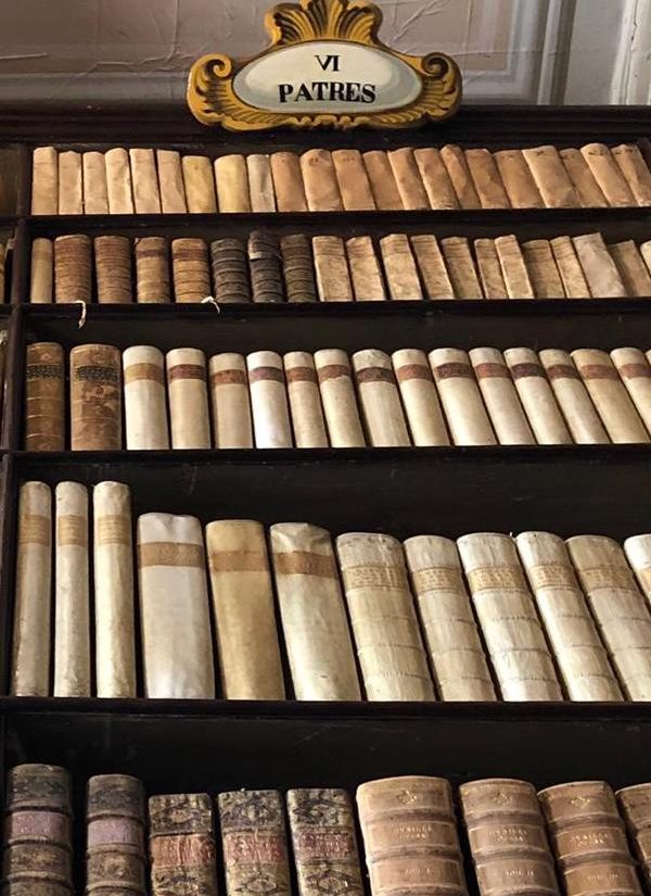 Biblioteca, particolare VI Patres